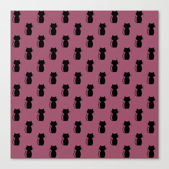 A Lot of Cats B/B Canvas Print