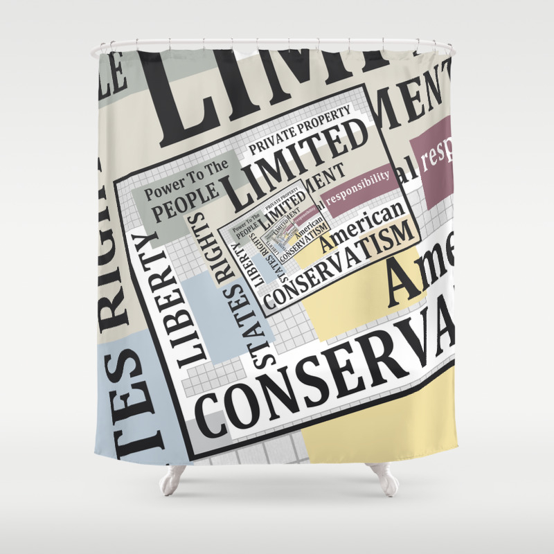 Limited Government Shower Curtain By Politics Society6