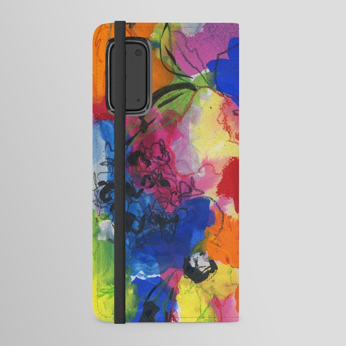abstract flowers N.o 4 Android Wallet Case