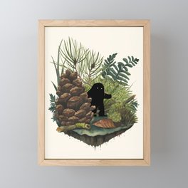 Tiny Sasquatch Framed Mini Art Print