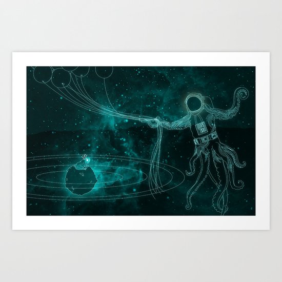 A Birthday Spacetacle! Art Print