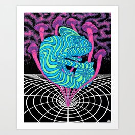 Inter-dimensional Chameleon Art Print