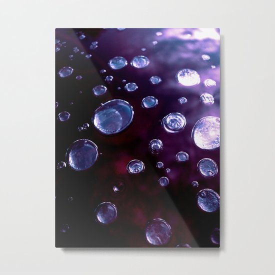 purple ice bubble IV Metal Print