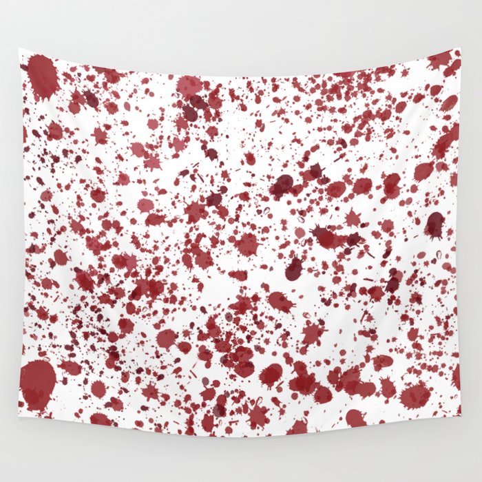 Blood Spatter Wall Tapestry