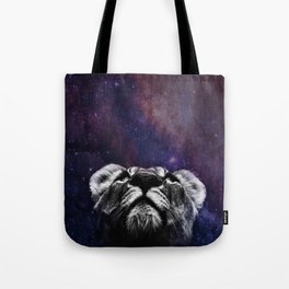 Galaxy Lion Tote Bag
