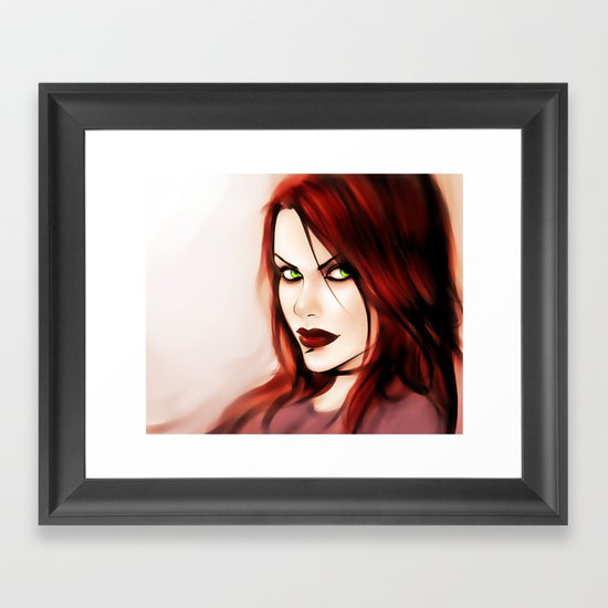 Burning Flame Framed Art Print