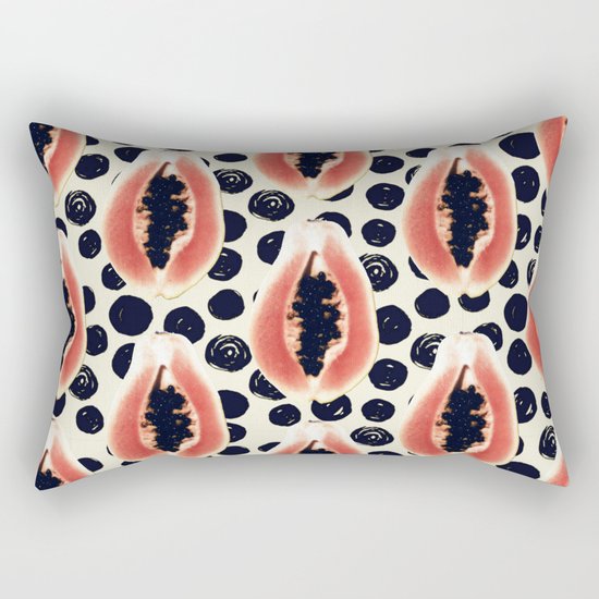 papaya pattern Rectangular Pillow