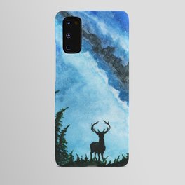 A deer in the forest with a beautiful blue sky Android Case