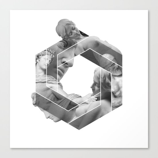 Love optical illusion Canvas Print