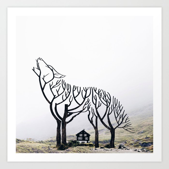 Lone Wolf Art Print By Heyluisa Society6