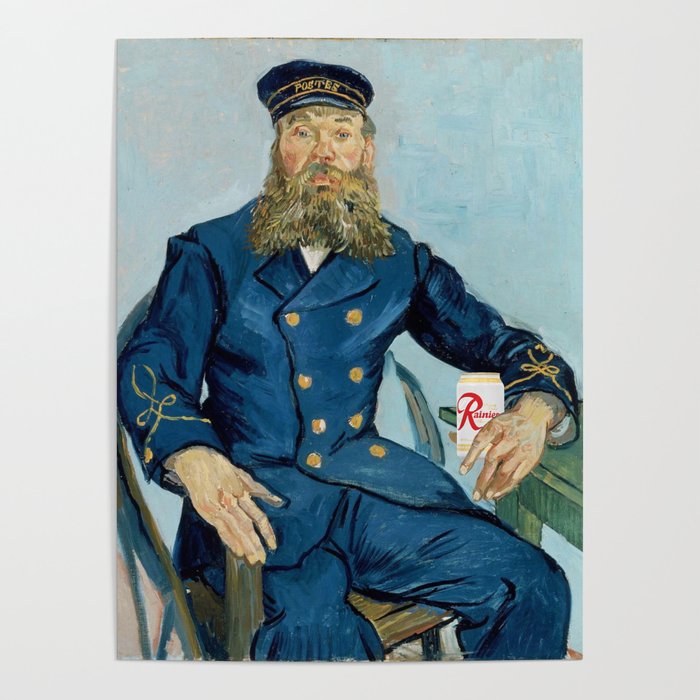 Portrait of the Postman Joseph Roulin After Hours Poster