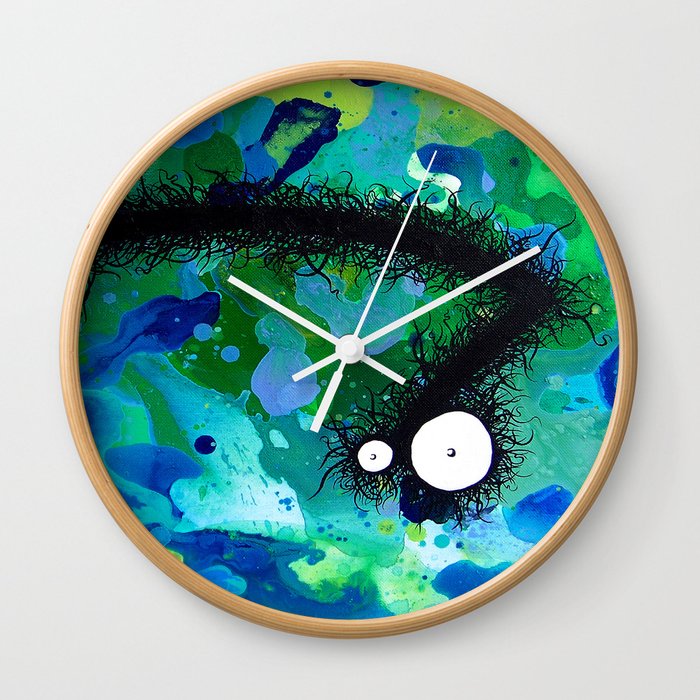 The Creatures From The Drain painting 42 Wall Clock