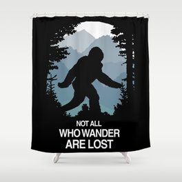 I believe in Bigfoot Shower Curtain