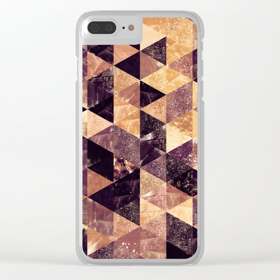 Abstract Geometric Background #3 Clear iPhone Case