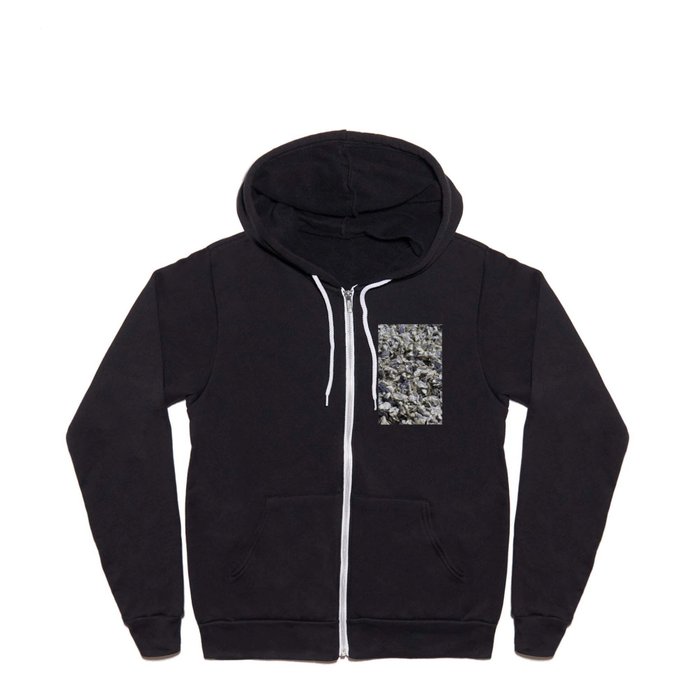 Shucked Oyster Shells Full Zip Hoodie