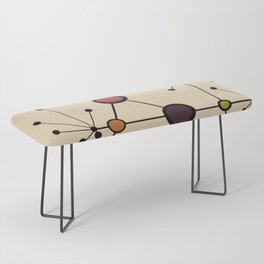 Mid century Bauhaus modern shapes 2 Bench