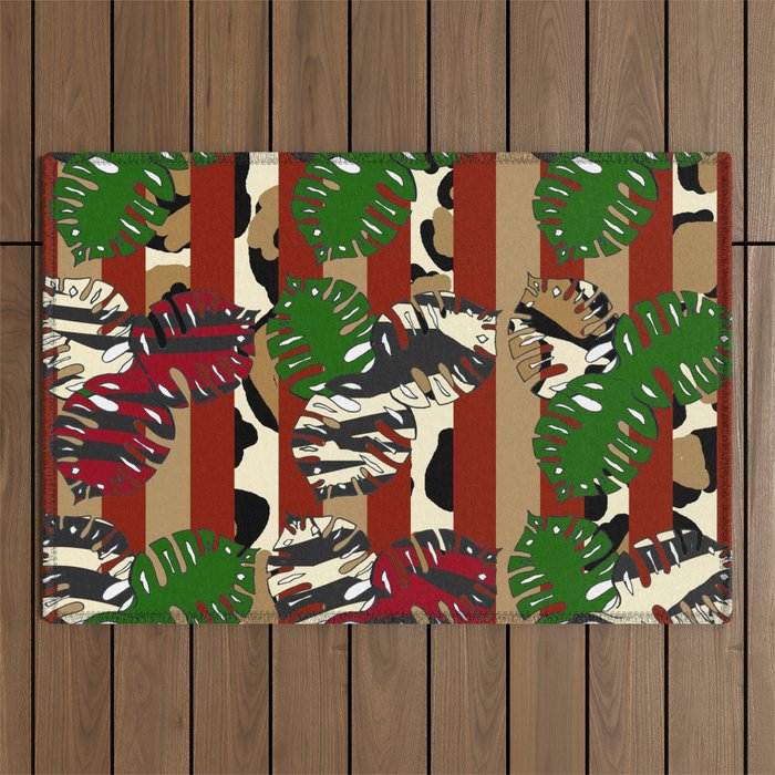 JUNGLE ABSTRACT 43872 Outdoor Rug