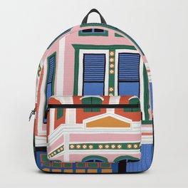 San Francisco victorian house Backpack | Architecture, Painted Ladies, Drawing, House, City, Digital, Curated, California, Pastel, Vibrant 