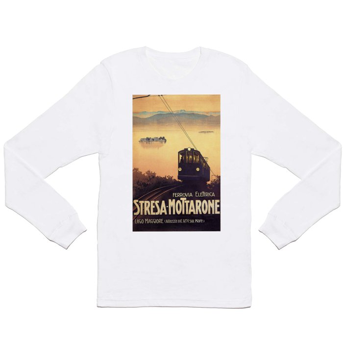 Vintage poster - Stresa-Mottarone Long Sleeve T Shirt