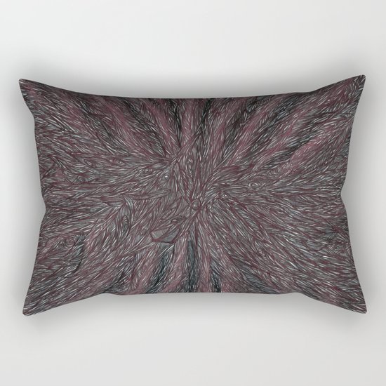 Abstract - Raven Flow. Rectangular Pillow