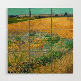 Wheatfield, 1888 by Vincent van Gogh Wood Wall Art