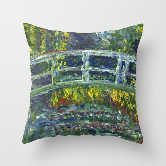 Monet Interpretation Throw Pillow