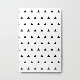 Triangle Pattern Metal Print | Rhythm, Blackandwhite, Modern, Art, Digital, Minimalism, Design, Simple, Minimalist, Minimal 