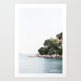 Skiathos Seaview | Greece landscape photo | Travel photography wall art print Art Print
