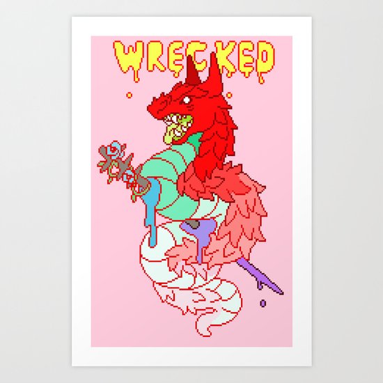 wrecked Art Print