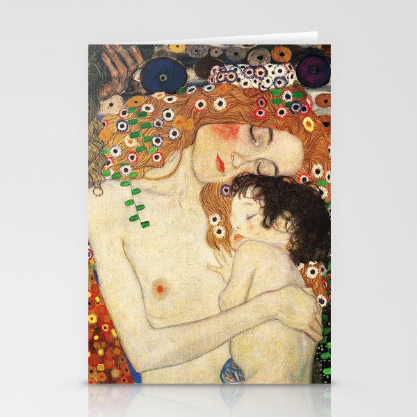 Mother and Baby - Gustav Klimt Stationery Cards