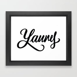 Laurel or Yanny? Framed Art Print