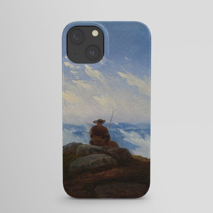 Wanderer on the Mountaintop - Carl Gustav Carus (1818) iPhone Case