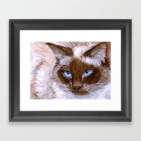 Birman Cat 561 Framed Art Print