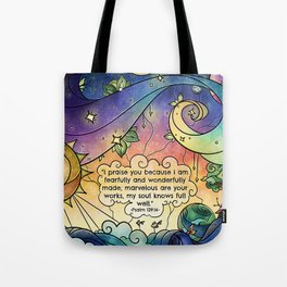 Fearfully and Wonderfully Made Tote Bag