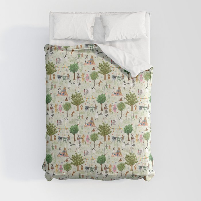 Animals' Garden Party Comforter