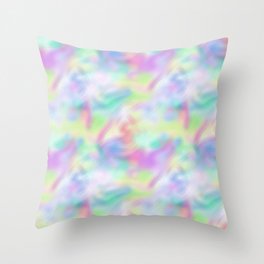 Colorful Iridescent Pattern Throw Pillow