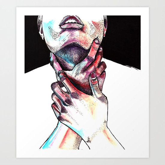 Lost in colors Art Print