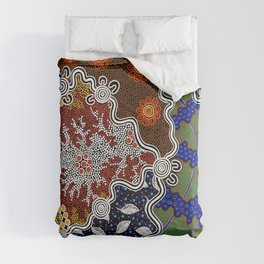 Authentic Aboriginal Art - The Seasons Comforter