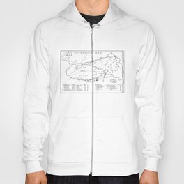 Map of The Great Smoky Mountains National Park (1996) Hoody