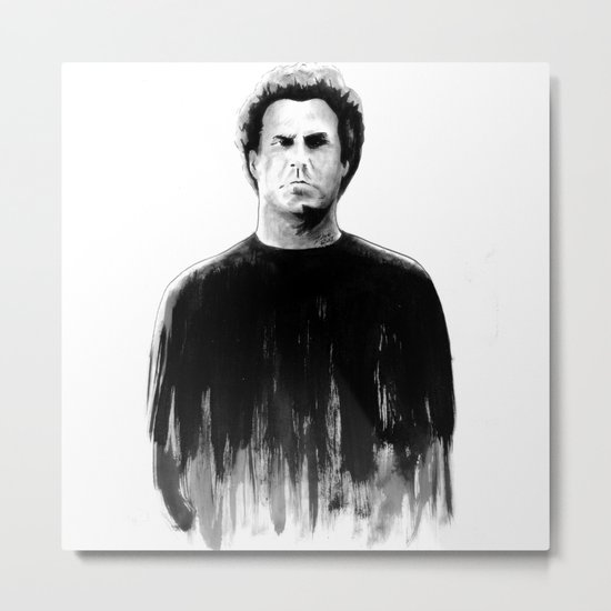 DARK COMEDIANS: Will Ferrell Metal Print