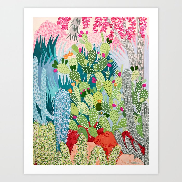 Cactus Garden Art Print