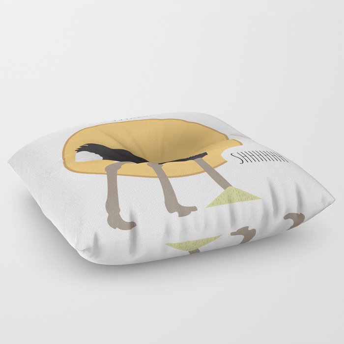 Ostrich Floor Pillow