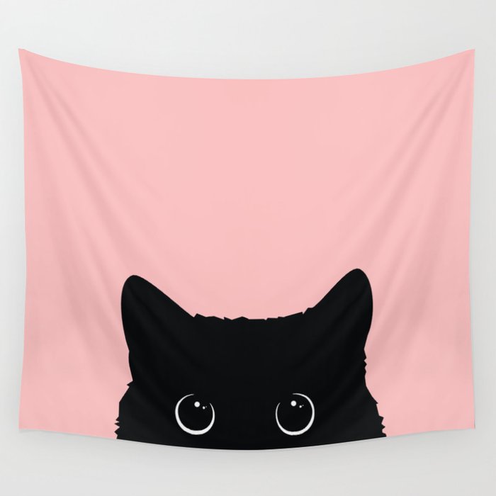 Black Cat Wall Tapestry