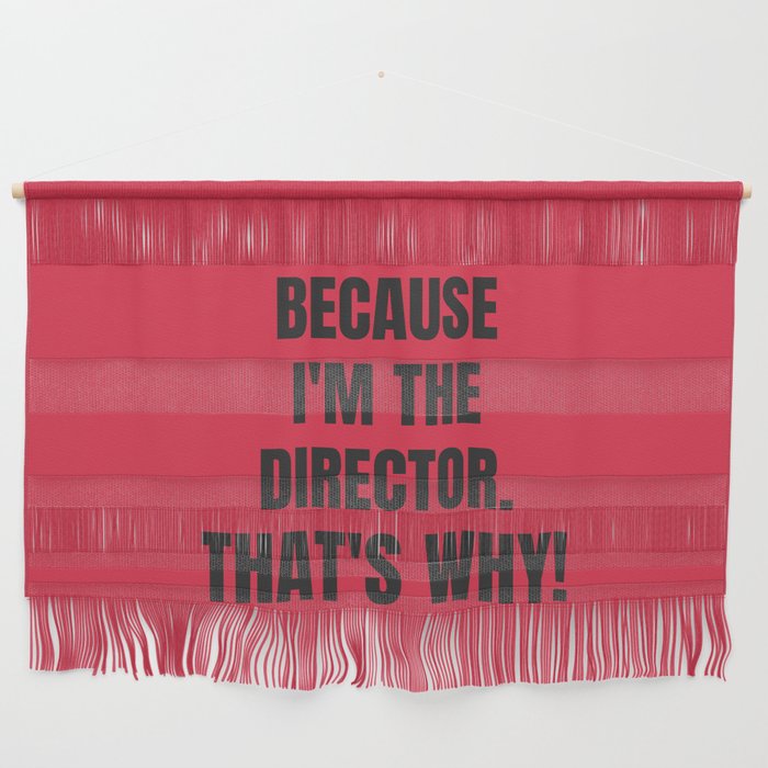 Director's funny theatre gift. Wall Hanging