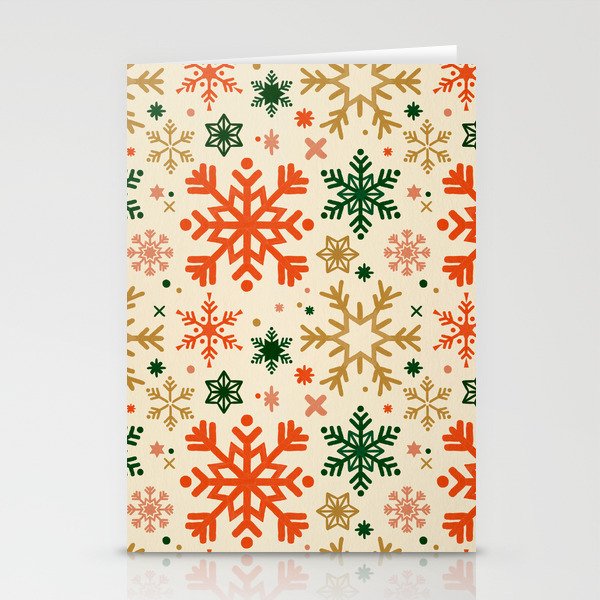 Snowflake Collection – Retro Palette Stationery Cards