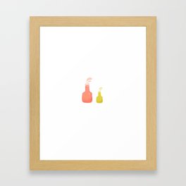 R&Y Sauce Bottles Framed Art Print