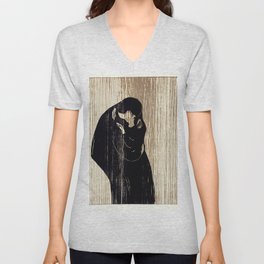  Edvard Munch The Kiss IV (Kyss IV) 1897–1902 V Neck T Shirt