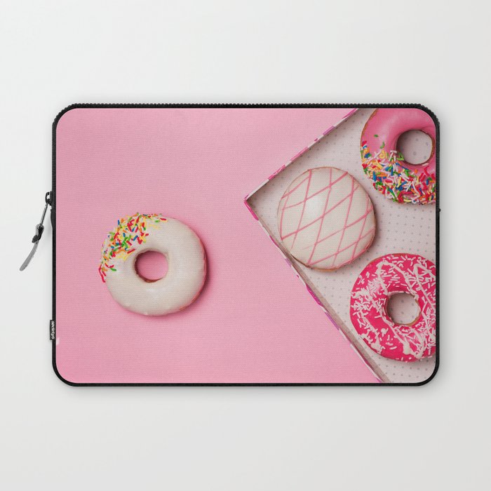 Pink Donuts Laptop Sleeve