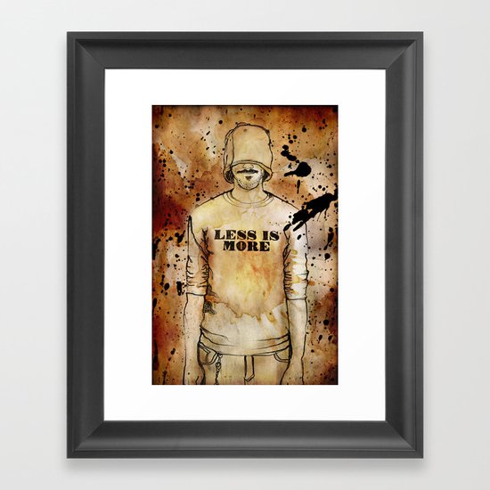 Less is More. Framed Art Print