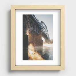 Purple People Bridge Recessed Framed Print
